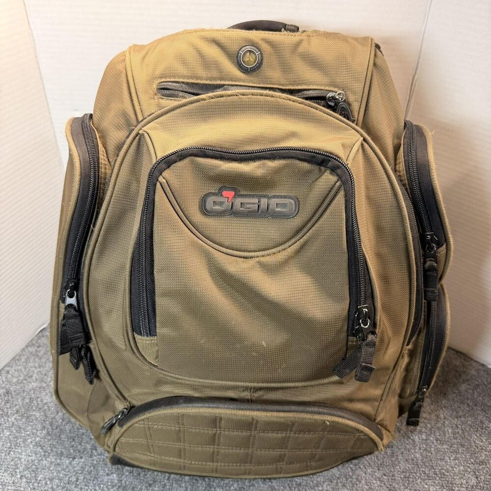 Ogio Brown 21" Laptop Backpack Bag Men Multi Pocket Travel Work School